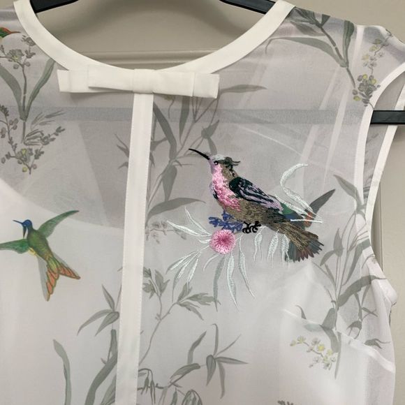 TED BAKER ALEKSA Fortune Embroidered Bow Dress - Picture 5 of 7